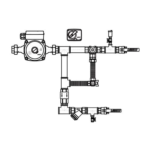 Узел регулирования для тепловой завесы AIRS 80-10-25-3-S-TZ-8