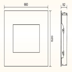 Комплект для настен.монтажа для электрокаминов Electrolux EFP/W-1250RC, EFP/W-1200RRC