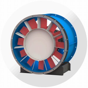 Осевой вентилятор ВО-13-284 №5, Ø500 мм