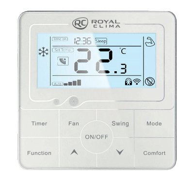 Проводной пульт управления ROYAL Clima XK-04 для высоконапорного полупромышленного оборудования серии COMPETENZA