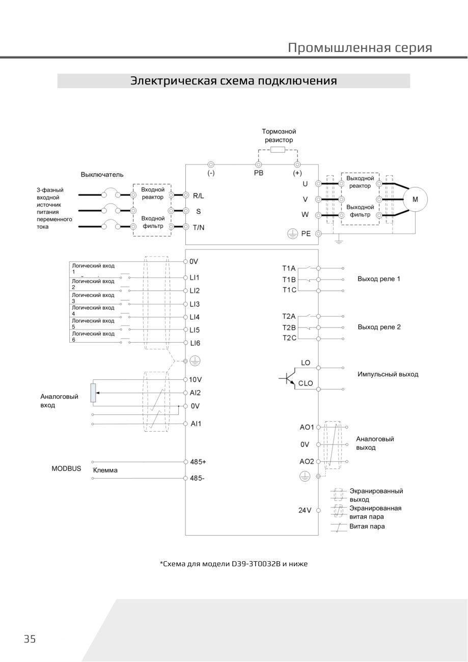 Схема подключения D39 (до D39-3T0032B) Dastech D39-3T0725G